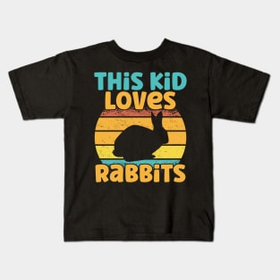 Kids This Kid Loves Rabbits - Rabbit lover product Kids T-Shirt